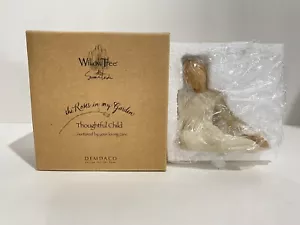 •NEW• Willow Tree by Susan Lordi Thoughtful Child 26225 Roses in my Garden - Picture 1 of 2