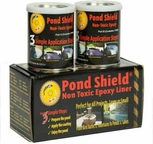 Pond Armor SKU-CBLUE-QT-R vernice epossidica atossica 1,5 quarti trasparente impermeabile piscina - Foto 1 di 8