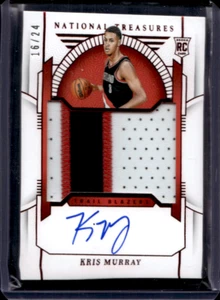 Panini 2023 National Treasures Kris Murray AUTO RC /24 PATCH WORN TRAIL BLAZERS - Bild 1 von 1