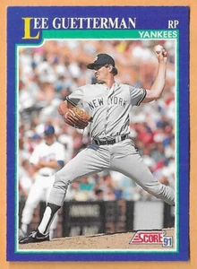 Lee Guetterman New York Yankees #34 - Puntuación casi nueva-como nueva 1991 - Imagen 1 de 2