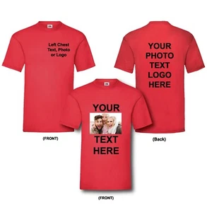 Personalised T-Shirt Custom Printed Your Text Photo Logo Stag Do Hen Party Top - Picture 1 of 26