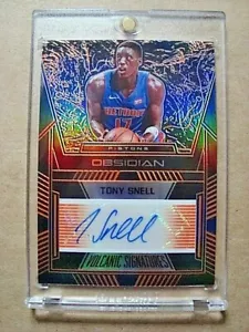 Tony Snell Obsidian Orange Volcanic Signatures 2019-20 autógrafo automático/50 como nuevo - Imagen 1 de 2