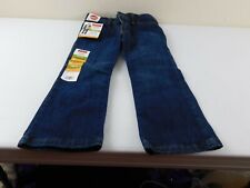 WRANGLER Boys size 4 Reg. Adjustable Waist Boot Fit 5 Star Denim Blue Jeans NWT