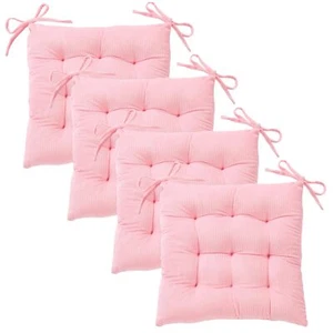 4Pack Chair Cushions for Dining Chairs 15.7"X15.7" Corduroy Chair Pads with T... - Picture 1 of 6