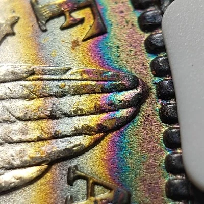 Моргановский доллар 1896 $1 — тонировка сумки с радужным полумесяцем — NGC MS 65 — SKU-X5111 - Изображение 1 из 4