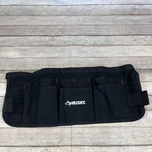 NEW 24in 13-pocket Black Canvas Waist Apron Adjustable Tool Belt Husky - Picture 1 of 3