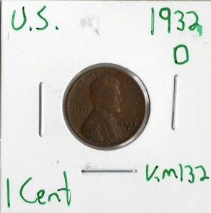 Münze USA Lincoln Cent 1932 D KM132 - Bild 1 von 4