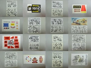COCHES: varios prospectos BPZ y pegatinas de película AKF D a partir de 1986 a elegir - Imagen 1 de 174