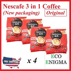 NESCAFE 3in1 Original (New Pack) Instant Coffee 100 sticks (4 pack) BB Sep 2025 - Picture 1 of 8