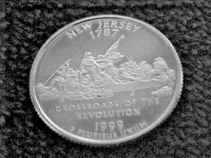 1999 S NEW JERSEY STATE QUARTER PROOF FROM PROOF SET - Picture 1 of 2