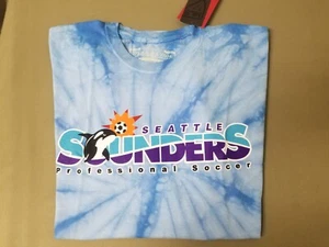 New Mitchell & Ness MLS Seattle Sounders FC Script T-Shirt. - Picture 1 of 6