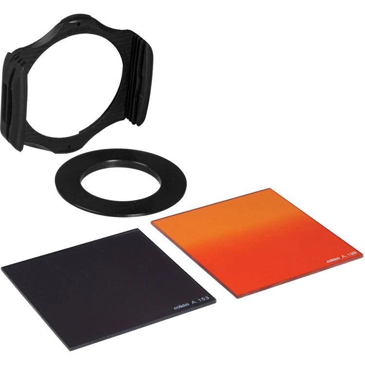 Cokin Snap A Series Filter Holder + 49mm Ring + ND4 and Sunset Filters - Image 1 of 1