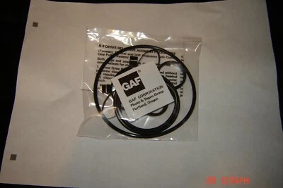 Super 8 GAF ANSCOVISION Cinturones de Proyector e Instrucciones de Instalación, 7 Cinturones, Juego de 4 Neumáticos Foto 1 de 2