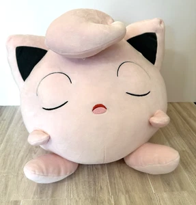 Juguete de peluche Pokémon Jigglypuff durmiente 13" rosa 2022 ¡Juego Freak!! - Imagen 1 de 13