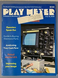 Play Meter Magazine Jul 15, 1978 Vol 4 No.13  Arcade Video Games, Pinball - Picture 1 of 7