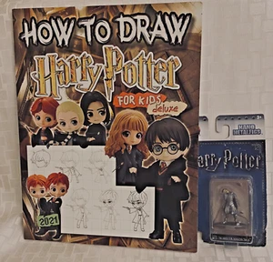 How To Draw Harry Potter Coloring Training Book & Metal Nearly Headless Nick - Imagen 1 de 12