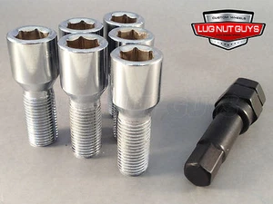 20 Tuner Lug Bolts 12x1.5 Chrome Conical Stud Bolt 24mm 12x1.5 Socket Style - Picture 1 of 1