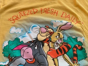 T-shirt Tigro Eeyore Rabbit Pooh grafica Disney anni 90 cotone grande C 45 - Foto 1 di 6