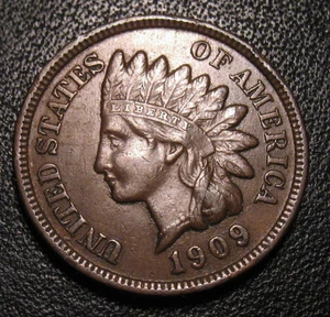 1909 INDIAN HEAD CENT PENNY FULL LIBERTY HIGH GRADE COIN - Picture 1 of 2