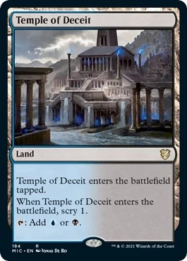 Temple of Deceit 184 NM Normal Commander: Innistrad: Midnight Hunt MTG EN - Image 1 of 1
