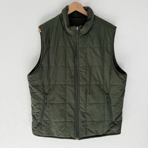 Ariat Quilted Reversible Vest Mens XL Green Fleece Lined Insulated Western - Picture 1 of 6