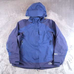 Women's LL Bean Gore-Tex Pro Shell Rain Jacket Blue Size L Large Outdoor Hiking - Picture 1 of 13