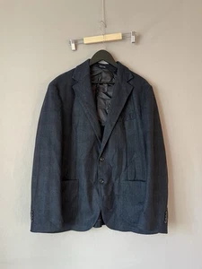 Blazer Linea Sartoriale lana cashmere blu a quadri tg 56 - Foto 1 di 14