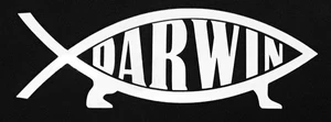 Darwin Fish VINYL STICKER DECAL EVOLUTION GRADUALIST NATUAL SELECTION - Picture 1 of 1