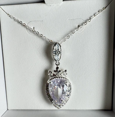 BP Versailles Necklace -RBP2597 "The Josephina Pendant" Topaz/Aquamarine On .925 - Image 1 of 4