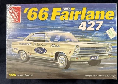 AMT '66 Ford Fairlane 427 Hard Top Factory Sealed Box 1:25 Model Kit AMT1263 - Image 1 of 4