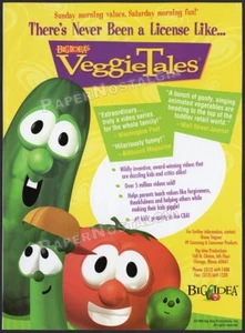 VEGGIETALES - Original 1999 Comercio Anuncio / Anuncio / Promoción _ Gran Idea _ Veggie Tales - Imagen 1 de 1
