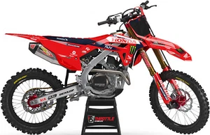 Throttle Syndicate SLR Honda Race Team Graphic Kit-CRF 450X-2005-2018 - Motocros - Picture 1 of 1