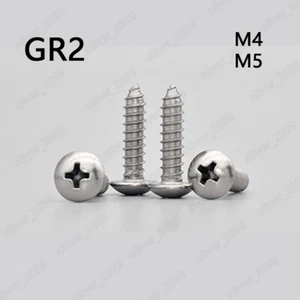 Titanium GR2 Phillips Cross Truss Head Self Tapping Screws M4 M5 - Picture 1 of 5