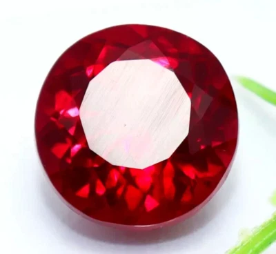 Natural Red Ruby Mozambique Round Cut 6.00 Ct Certified Loose Gemstone + Gift - Image 1 of 4