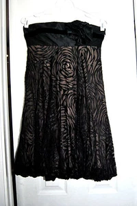  Schönes schwarzes Marchesa Notte Kleid Größe 4 #2 - Bild 1 von 11