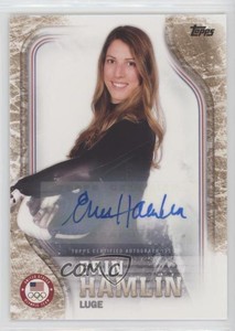 2018 US Olympic & Paralympic Team and Hopefuls /25 Erin Hamlin Rookie Auto RC