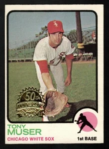 Tony Muser 2022 Topps Heritage 50 aniversario recompra 1973 Topps 238 White Sox - Imagen 1 de 2
