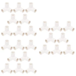 3 Pieces PVC -Ellbogengelenk Wasserrohrverbindung PVC-Rohrverbindungsstück - Bild 1 von 12