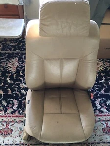1998-2003 BMW E38 E39 5-Series Right FRONT Sport Seat Beige Leather POWER TAN - Picture 1 of 9
