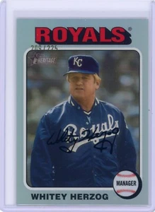 2024 Topps Heritage High Number Chrome /225 #146 Whitey Herzog, Royals - Foto 1 di 2