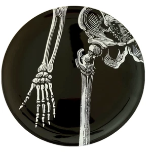 Skeleton Halloween Plate Department 56 Hand and Hip Bones 6.5 inches - Picture 1 of 2