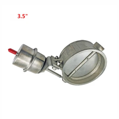 3.5"/3.5 Inch Exhaust Control Valve Vacuum Actuated Closed Cutout Downpipe Steel - Image 1 of 4