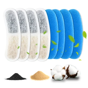 Juego de filtros de fuente de agua para gatos perros, sistema de filtro triple para fuente de mascotas de 3,2 L - Imagen 1 de 1