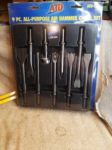 ATD 9-Piece .401 Parker Turn-Type Shank All Purpose Chisel Set - Picture 1 of 6