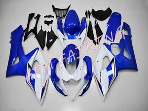 White Blue ABS Injection Mold Bodywork Fairing Kit Panel for GSXR1000 2005 2006 - Picture 1 of 7