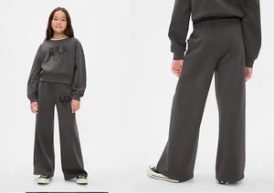 NWT Gap×Disney Kids Vintage Soft Mickey Mouse Logo Sweatpants, Panther Black, XL - Picture 1 of 5