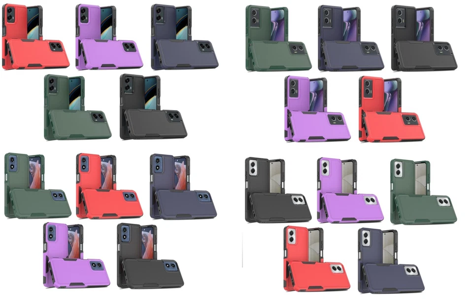 批量/5 双层混合保护壳 适用于 Moto G Power 2025/G Stylus/G 5G 2024/G 5G 2025 — 第 1/4 张图片