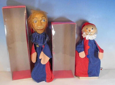 Fellinger Handpuppen Holzpuppen großer & kleiner Kasper Handarbeit  OVP #055 - Bild 1 von 4