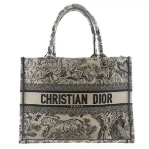 Dior Book Tote Medium Tote Bag 50-MA-0252 Toile de Jui Embroidery Beige / ... - Picture 1 of 8