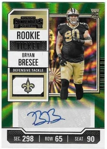 Bryan Bresee 2023 CONTENDERS NFL ROOKIE TICKET AUTOGRAPH CARD #220 Saints AUTO - Picture 1 of 2